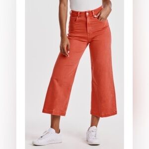 Dear John Audrey High Rise Cropped Wide Leg Colored Jeans‎